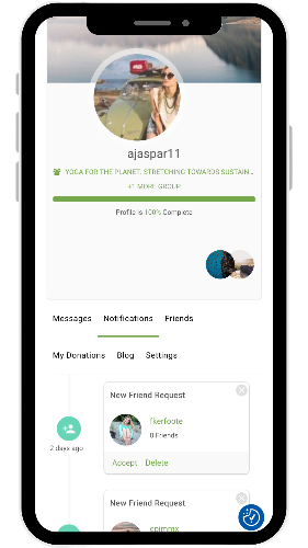 Notification CSR Sustainability Platform Donation